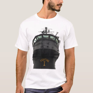 Uitzicht van het voorste gedeelte van de bovenbouw t-shirt