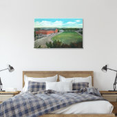 Uitzicht van het WA State College Gym en Canvas Afdruk (Insitu (Slaapkamer))