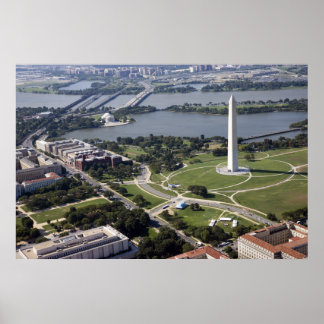 Uitzicht van het Washington Monument Poster