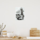 Uitzicht van het Washington Monument Poster (Keuken)