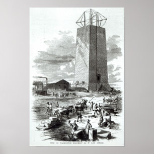 Uitzicht van het Washington Monument Poster