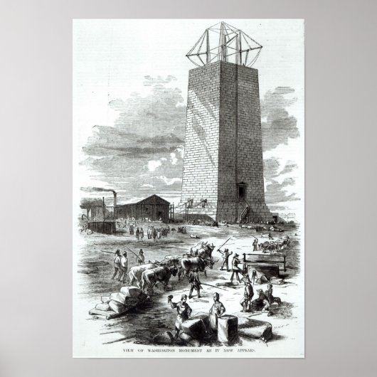 Uitzicht van het Washington Monument Poster (Voorkant)