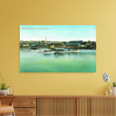 Uitzicht van het Water FrontSan Diego, CA Canvas Afdruk (Insitu (Woonkamer))
