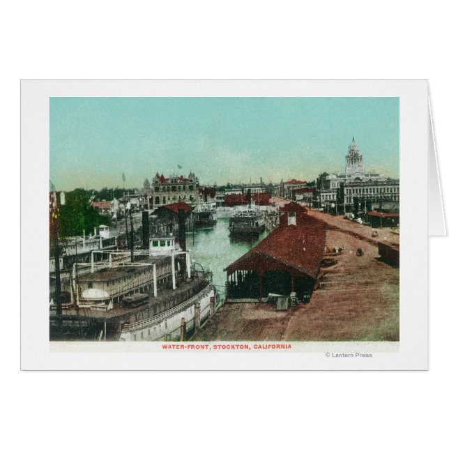 Uitzicht van het WaterfrontStockton, CA (Voorkant Horizontaal)