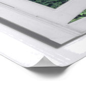 Uitzicht van het watervalgebergte Faux-venster Poster (Hoek)