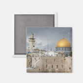 Uitzicht van het Westerne Wall Plaza, laat in de n Magneet (Voorkant / Achterkant)