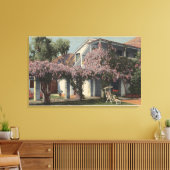 Uitzicht van het Wisteria Pergola, Oasis Hotel Canvas Afdruk (Insitu (Woonkamer))