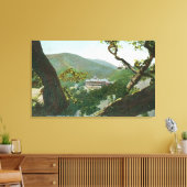 Uitzicht van het Witter Medical Springs Hotel Canvas Afdruk (Insitu (Woonkamer))