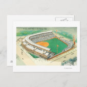 Uitzicht van het Wrigley-veld # 3Chicago, IL Briefkaart (Voorkant / Achterkant)
