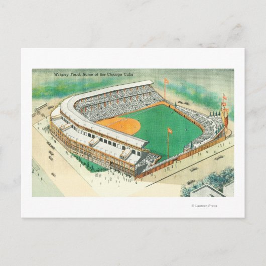 Uitzicht van het Wrigley-veld # 3Chicago, IL Briefkaart (Voorkant)