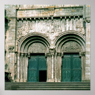 Uitzicht van het zuidelijke portaal c.1100-04 poster
