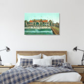 Uitzicht van het zwempaviljoen en de elektrische p canvas afdruk (Insitu (Slaapkamer))