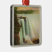 Uitzicht van Hoefijzer Herfsten van geiteneiland Metalen Ornament (Rechts)