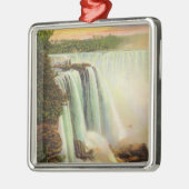 Uitzicht van Hoefijzer Herfsten van geiteneiland Metalen Ornament (Links)