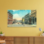 Uitzicht van Holly Street YMCABellingham, WA Canvas Afdruk (Insitu (Woonkamer))