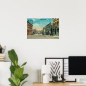 Uitzicht van Holly Street YMCABellingham, WA Poster (Thuiskantoor)