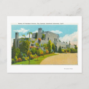 Uitzicht van Hoover's Home, Stanford U Campus Briefkaart