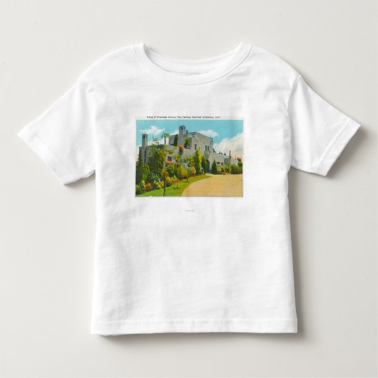 Uitzicht van Hoover's Home, Stanford U Campus Kinder Shirts (Voorkant)