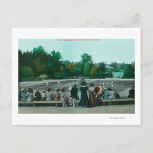 Uitzicht van Hotel del Monte Tennis Motivering Briefkaart