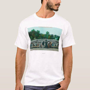 Uitzicht van Hotel del Monte Tennis Motivering T-shirt