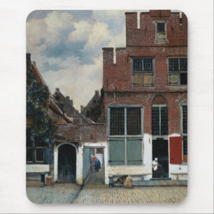Uitzicht van huizen in Delft Muismat