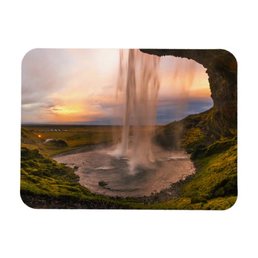 Uitzicht van IJsland Seljalandsfoss Waterfall Magneet (Horizontaal)