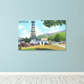 Uitzicht van Indische hoofdtoren en Indiase hoofdt Canvas Afdruk (Insitu (Houten vloer))