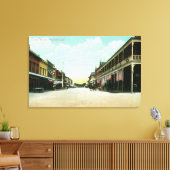 Uitzicht van Irvin Street Hanford, CA Canvas Afdruk (Insitu (Woonkamer))