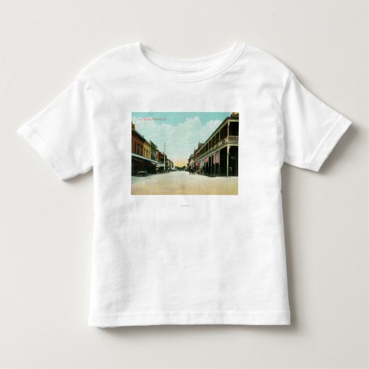Uitzicht van Irvin Street Hanford, CA Kinder Shirts (Voorkant)