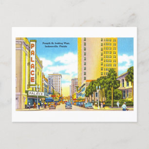 Uitzicht van Jacksonville, Florida, Briefkaart