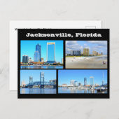 Uitzicht van Jacksonville. Florida Briefkaart (Voorkant / Achterkant)