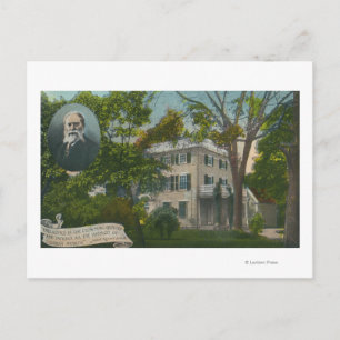 Uitzicht van James Russell Lowell Home Briefkaart