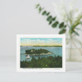 Uitzicht van Kaap Elizabeth van twee vuurtoren Briefkaart (Staand voorkant)