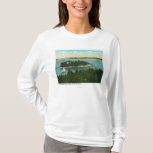 Uitzicht van Kaap Elizabeth van twee vuurtoren T-shirt