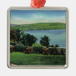 Uitzicht van kanonnen en de Zuidmuur Metalen Ornament