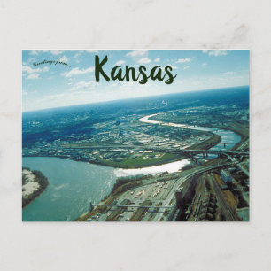 Uitzicht van Kansas City Briefkaart