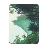 Uitzicht van Kee'e Beach Magneet (Verticaal)