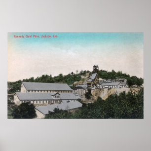 Uitzicht van Kennedy Gold MineJackson, CA Poster