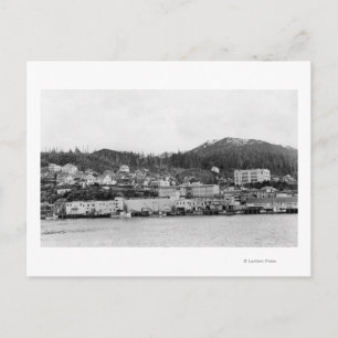 Uitzicht van Ketchikan, Alaska-foto Briefkaart