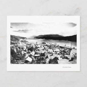 Uitzicht van Ketchikan, Alaska uit het zuidoosten Briefkaart