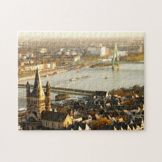Uitzicht van Keulen van de Cathedral-foto Legpuzzel (Horizontaal)