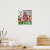 Uitzicht van klimaatverandering in het wild Funny  Poster (Keuken)