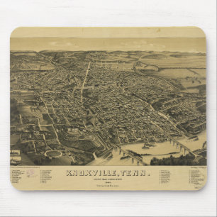 Uitzicht van Knoxville Tennessee vanaf 1886 Muismat