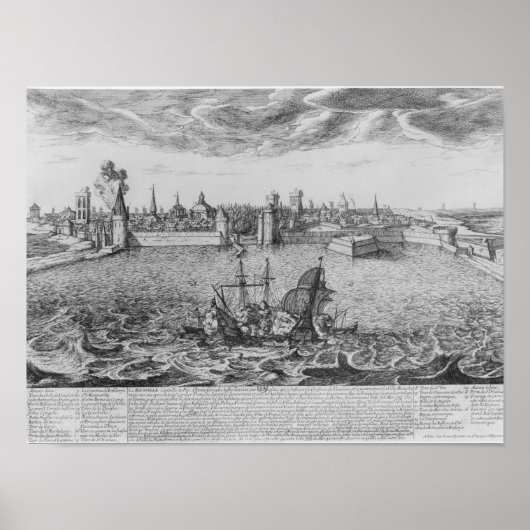 Uitzicht van La Rochelle Poster (Voorkant)