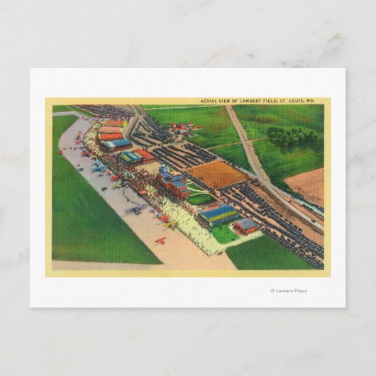Uitzicht van Lambert Air FieldSt. Louis, MO Briefkaart (Voorkant)