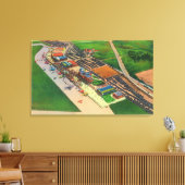 Uitzicht van Lambert Air FieldSt. Louis, MO Canvas Afdruk (Insitu (Woonkamer))