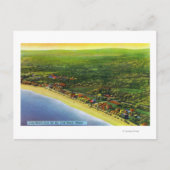 Uitzicht van Lange Beach in York Beach Briefkaart (Voorkant)