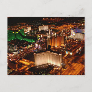 Uitzicht van Las Vegas vanuit een blimp Briefkaart
