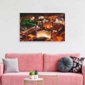 Uitzicht van Las Vegas vanuit een blimp Canvas Afdruk (Insitu (Woonkamer))