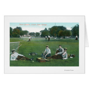 Uitzicht van Lincoln Park Tennis GroundsChicago, I